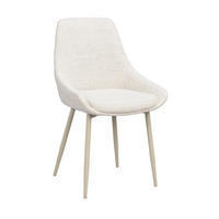 STOL  tygutbud chenille  - beige, Klassisk, metall/textil (49/85/55cm) - Rowico