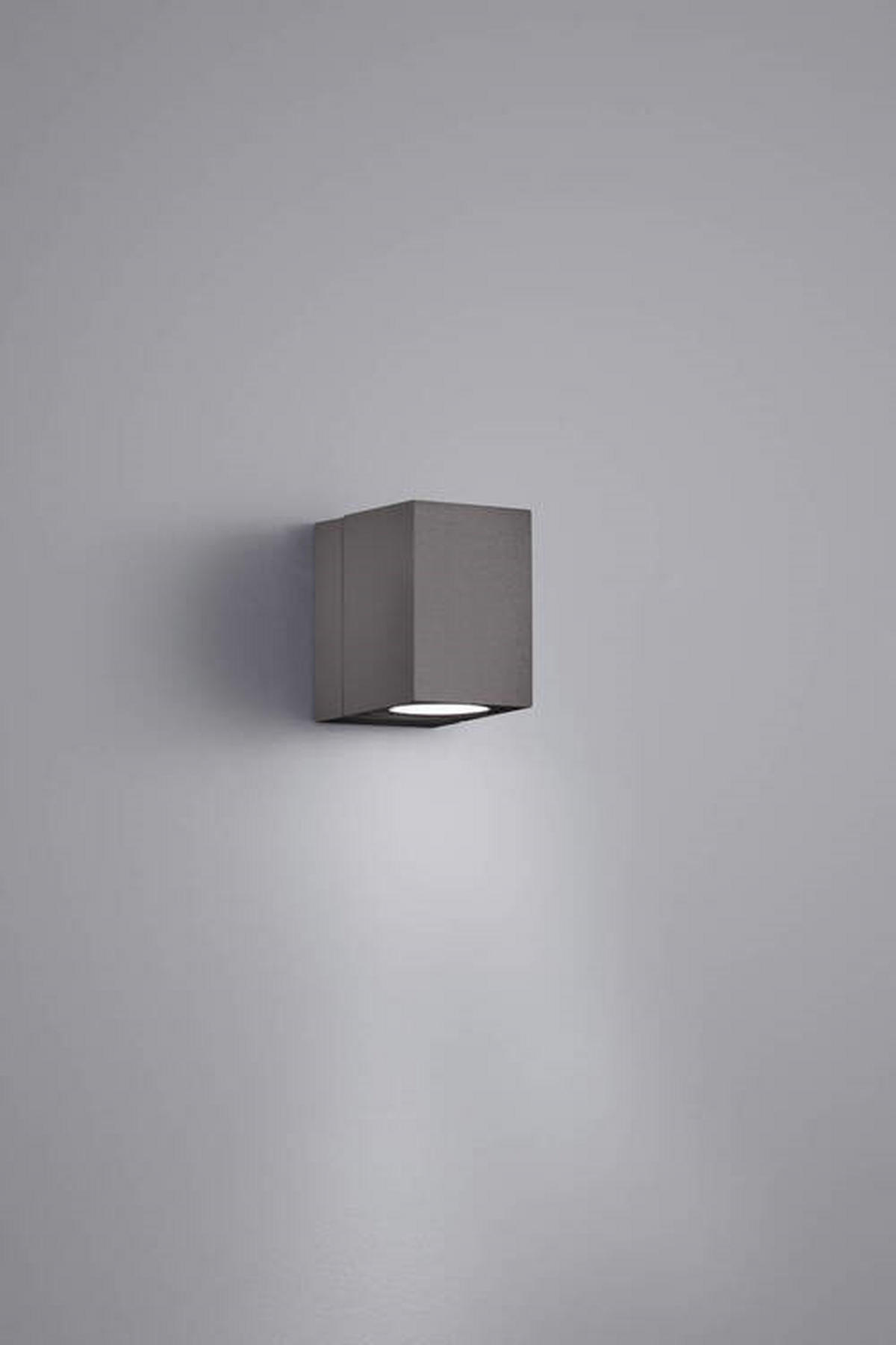 LED-AUßENLEUCHTE TIBER   - Anthrazit, Design, Metall (10/7/10cm) - Trio Leuchten