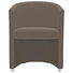 SESSEL Echtleder Braun - Alufarben/Braun, Design, Leder/Metall (65/81/61cm) - ROLF BENZ