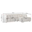 ECKSOFA in Chenille Dunkelgrau 272/172 cm - Dunkelgrau/Schwarz, KONVENTIONELL, Kunststoff/Textil (272/172cm) - Carryhome