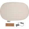 WICKELAUFLAGE beheizt  74/44.5/9 cm  - Taupe, Basics, Kunststoff (74/44.5/9cm) - Bebe Jou