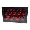 CHRISTBAUMKUGEL-SET 16-teilig  - Bordeaux, Basics, Glas (36/22,5cm)