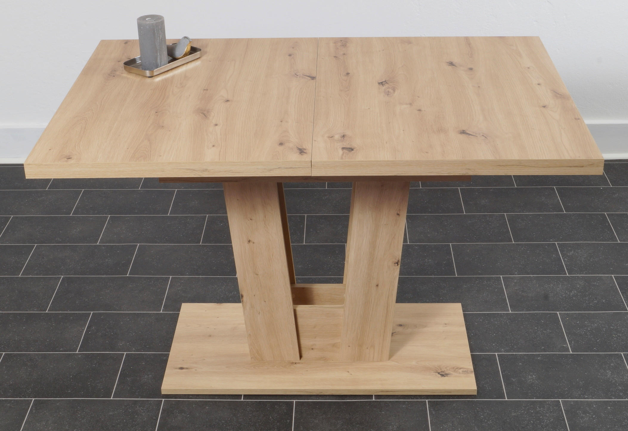ESSTISCH Eiche Artisan rechteckig  ausziehbar  - Eiche Artisan, KONVENTIONELL, Holzwerkstoff (120/80/76cm) - MID.YOU