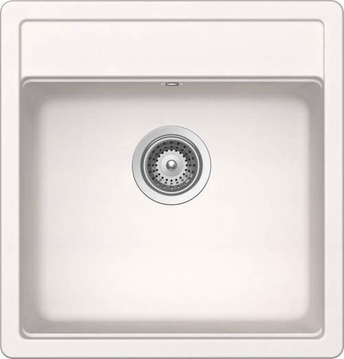 SPÜLE MONN100SUPOL  - Weiß, Basics, Stein (49/51cm) - Schock