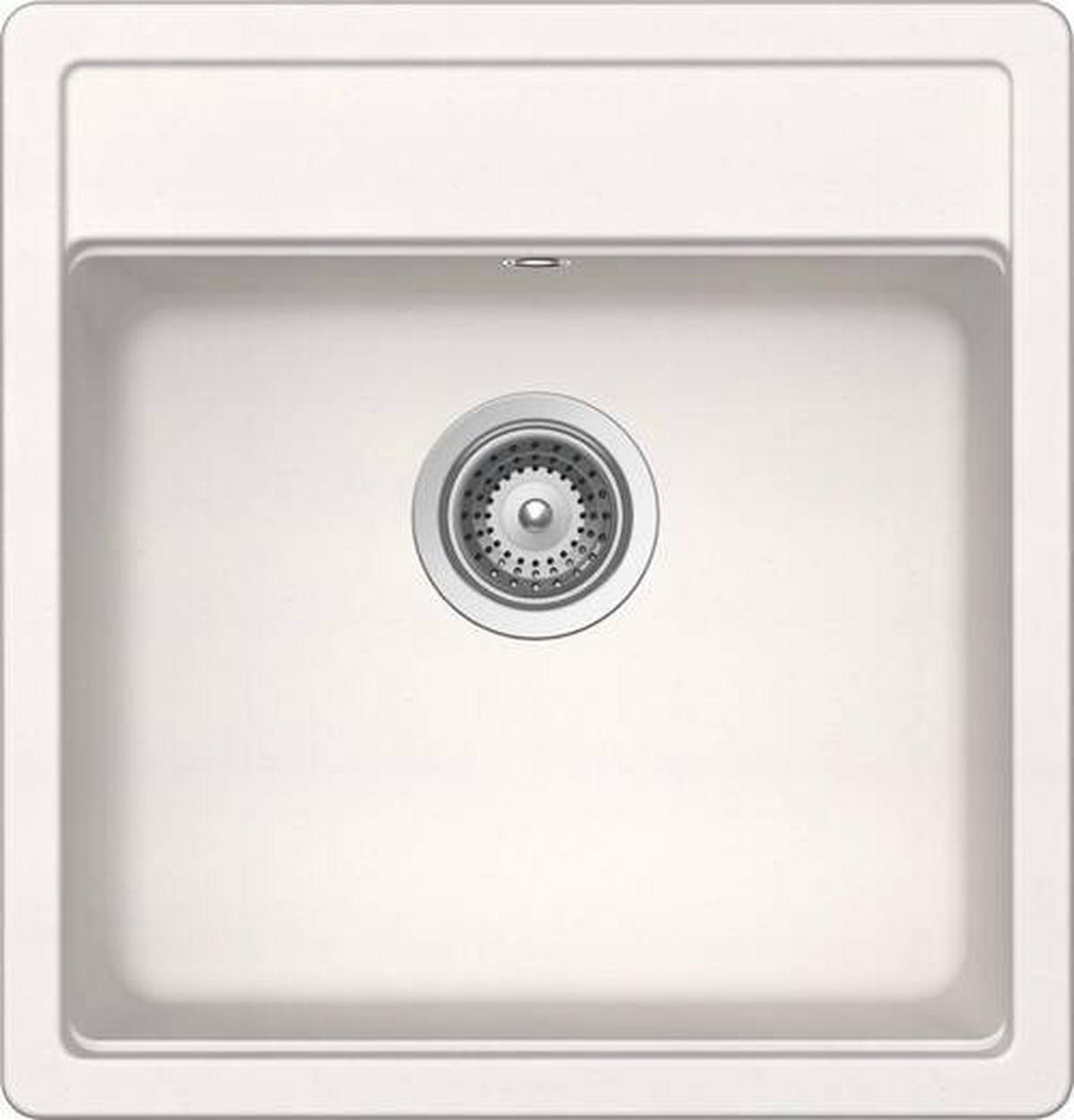 SPÜLE MONN100SUPOL  - Weiß, Basics, Stein (49/51cm) - Schock