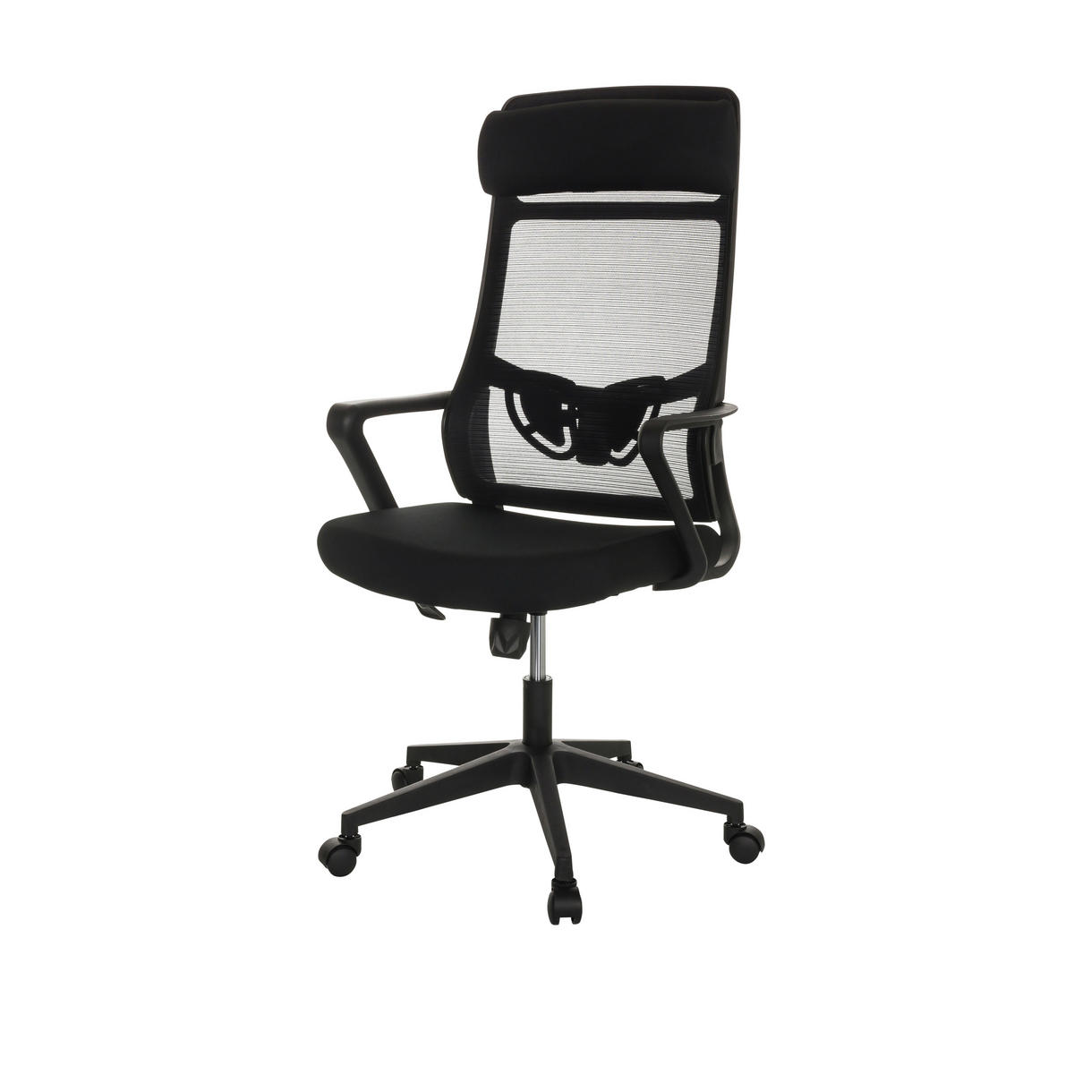 SNURRSTOL  i svart  - svart, Basics, textil/plast (69/122-132/69cm) - MID.YOU