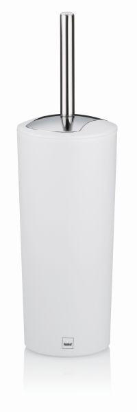 GARNITURA TOALETNE ČETKE bijela plastika MARTA - bijela/srebrne boje, Design, metal/plastika (11/36,5cm) - Kela