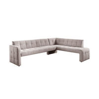 KLUPA KUTNA  cappuccino  drvo, tekstil, drvni materijal      - cappuccino/crna, Moderno, drvni materijal/drvo (265/197cm) - Livetastic