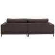 ECKSOFA  in Flachgewebe Hellbraun  177/253 cm  - Hellbraun/Schwarz, Design, Textil/Metall (177/253cm) - Dieter Knoll