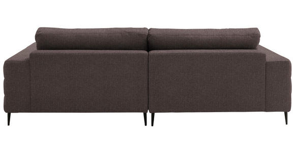 ECKSOFA  in Flachgewebe Hellbraun  177/253 cm  - Hellbraun/Schwarz, Design, Textil/Metall (177/253cm) - Dieter Knoll