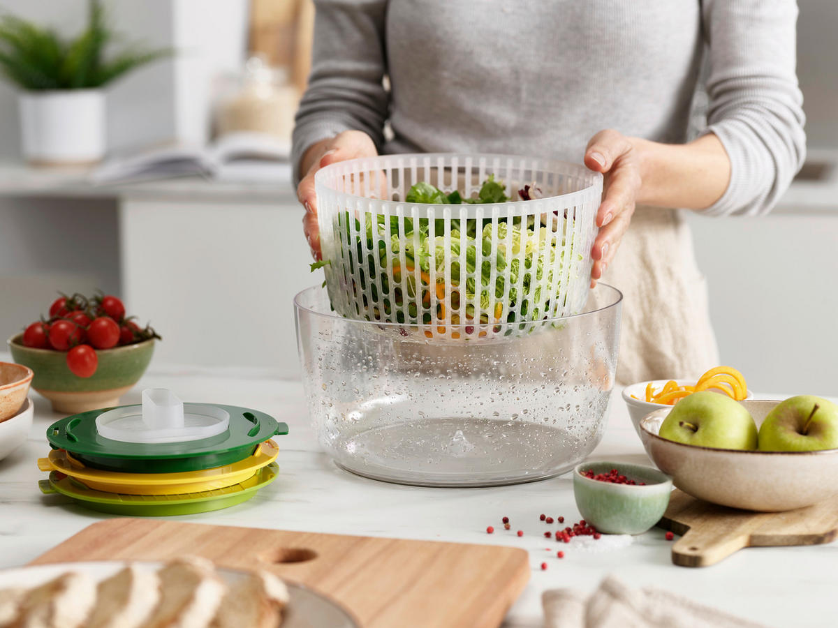 SALATSCHLEUDERSET  - Multicolor, Basics, Kunststoff/Metall (24/24/15,5cm) - Joseph Joseph