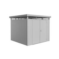 GERÄTEHAUS 275/222/275 cm  - Silberfarben, Basics, Metall (275/222/275cm) - Biohort