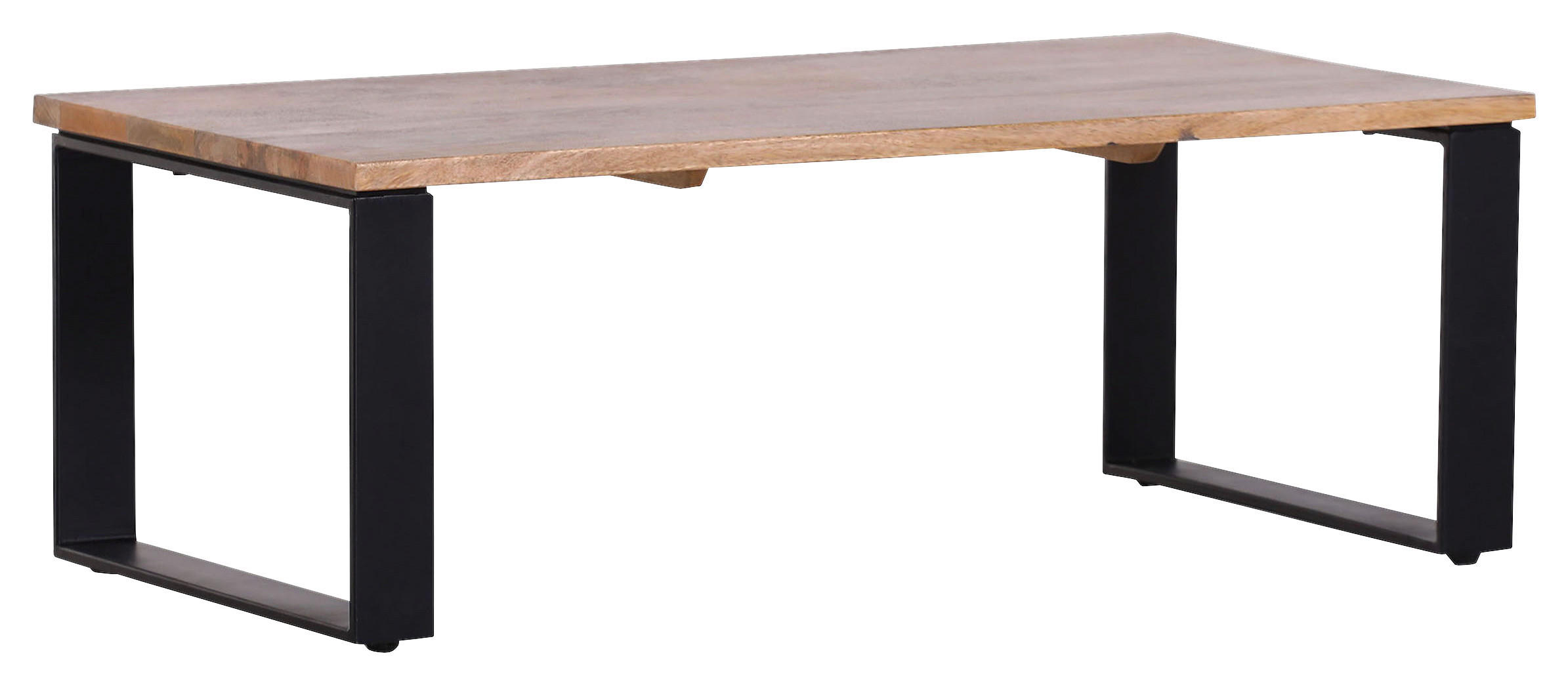 SOFFBORD i trä 115/60/40 cm  - svart/naturfärgad, Trend, metall/trä (115/60/40cm) - Livetastic