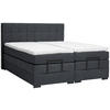 BOXSPRINGBETT 180/200 cm  in Dunkelgrau  - Dunkelgrau/Schwarz, KONVENTIONELL, Holz/Holzwerkstoff (180/200cm) - Moderano