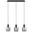 HÄNGELEUCHTE 90/20/120 cm  - Schwarz, Design, Glas/Metall (90/20/120cm) - Dieter Knoll