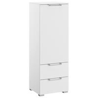 KOMMODE 40/119/42 cm Weiss  - Weiss/Silberfarben, Design, Holzwerkstoff/Kunststoff (40/119/42cm) - Novel