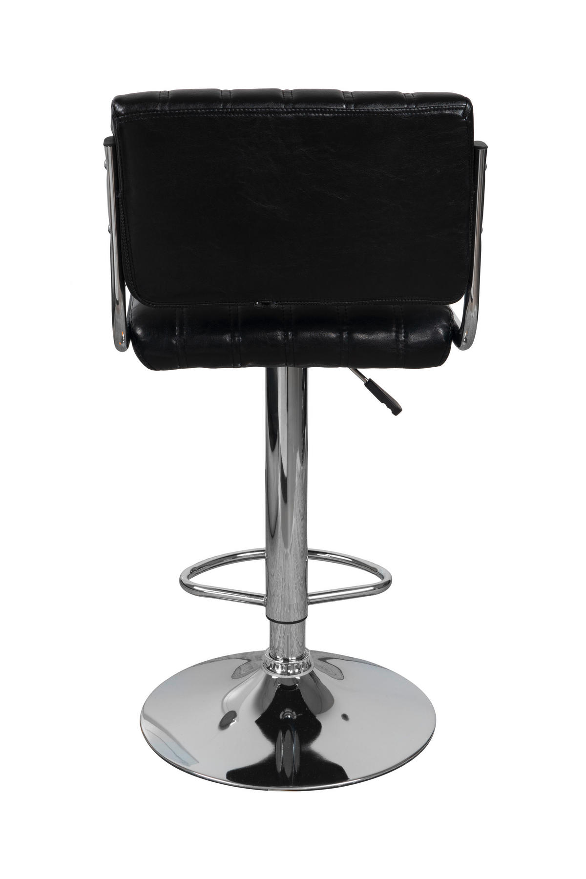 BARHOCKER-SET Schwarz Sitzfläche 360° drehbar, abwischbar  - Schwarz, MODERN, Metall (51,5/109/43cm) - Kayoom