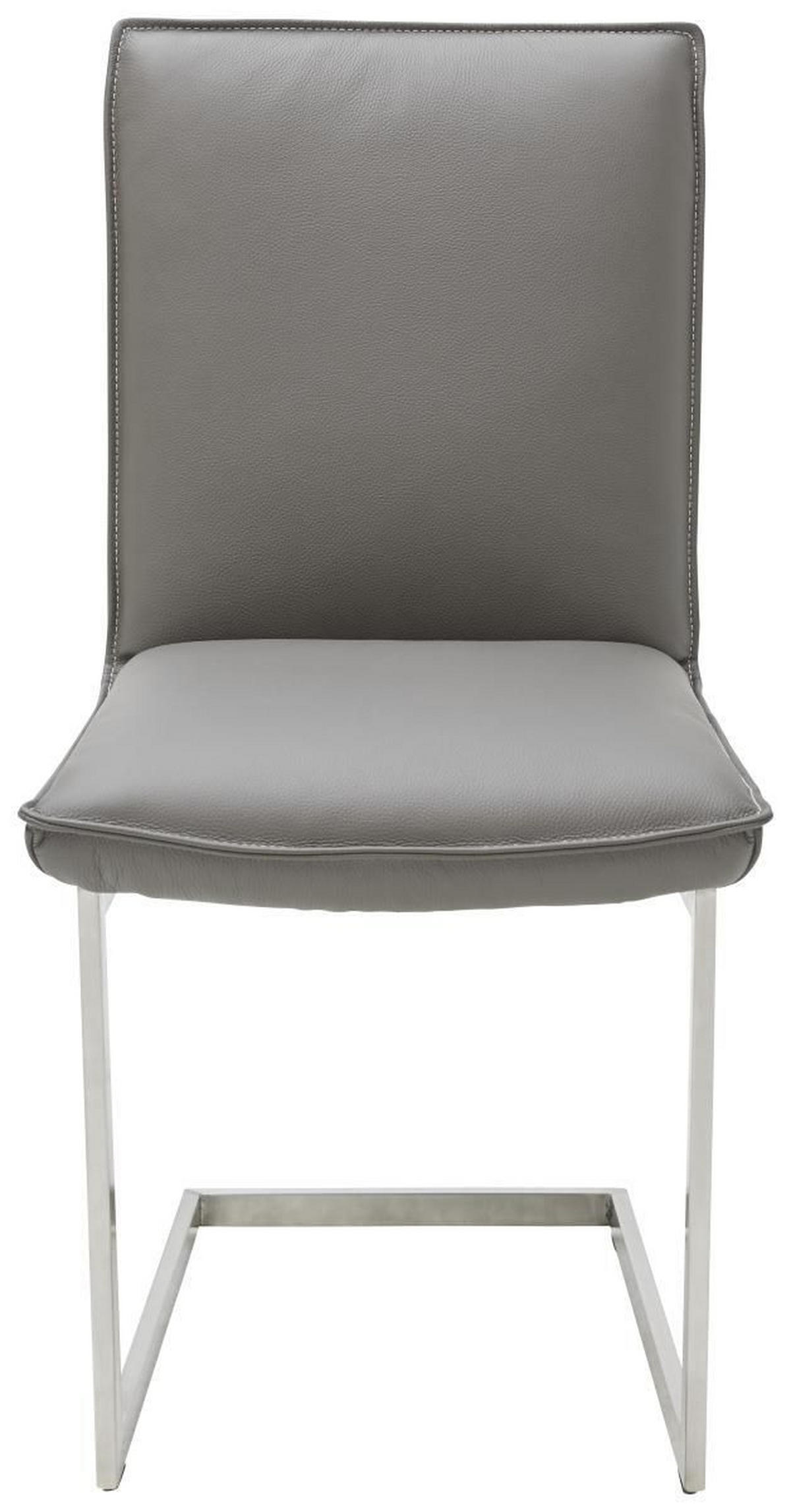 HOUPACÍ ŽIDLE, jílová barva, barvy nerez oceli - jílová barva/béžová, Design, kov/kůže (48/93/65cm) - Ambiente