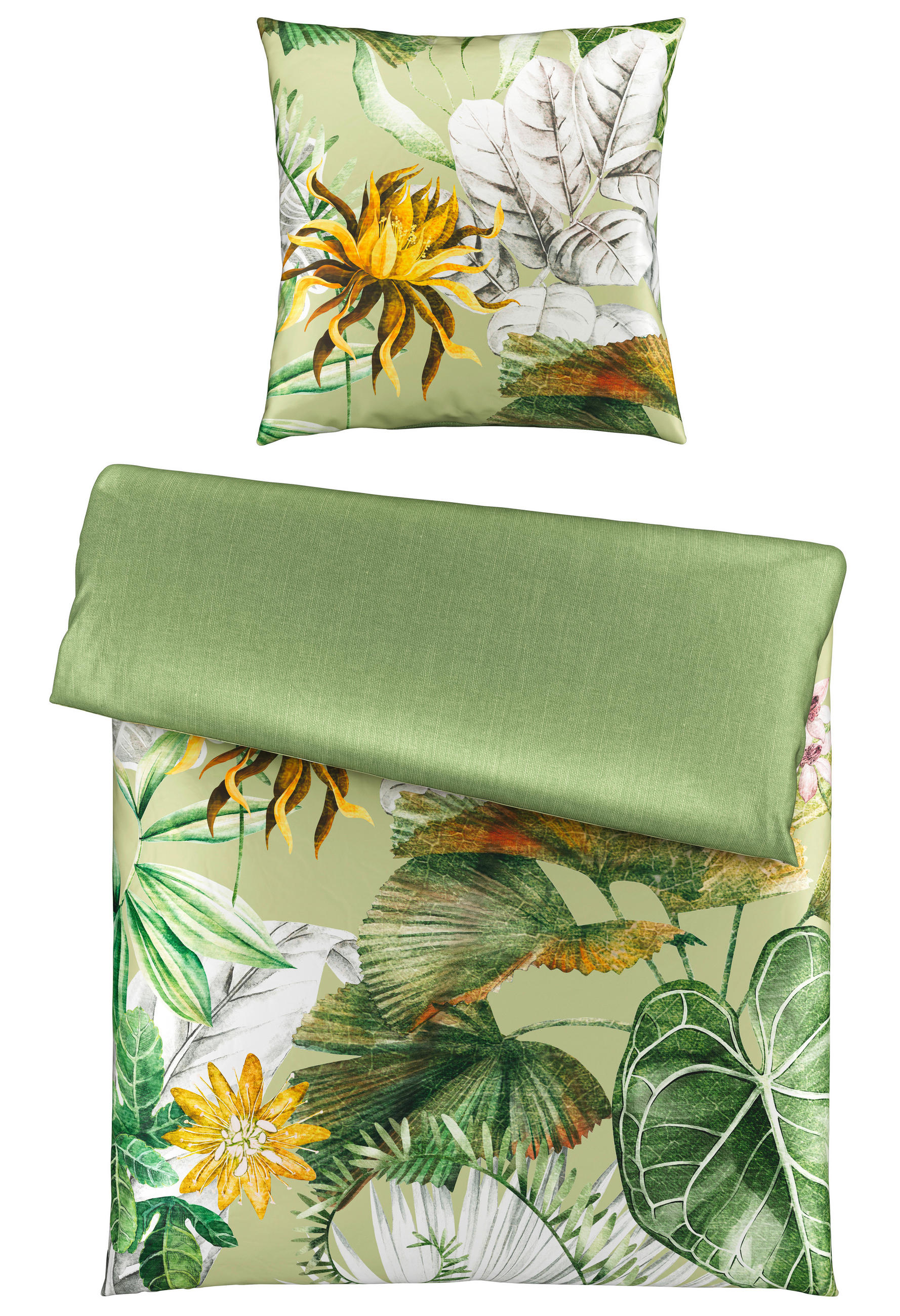 BETTWÄSCHE 135/200 cm  - Grün, Textil (135/200cm) - Novel