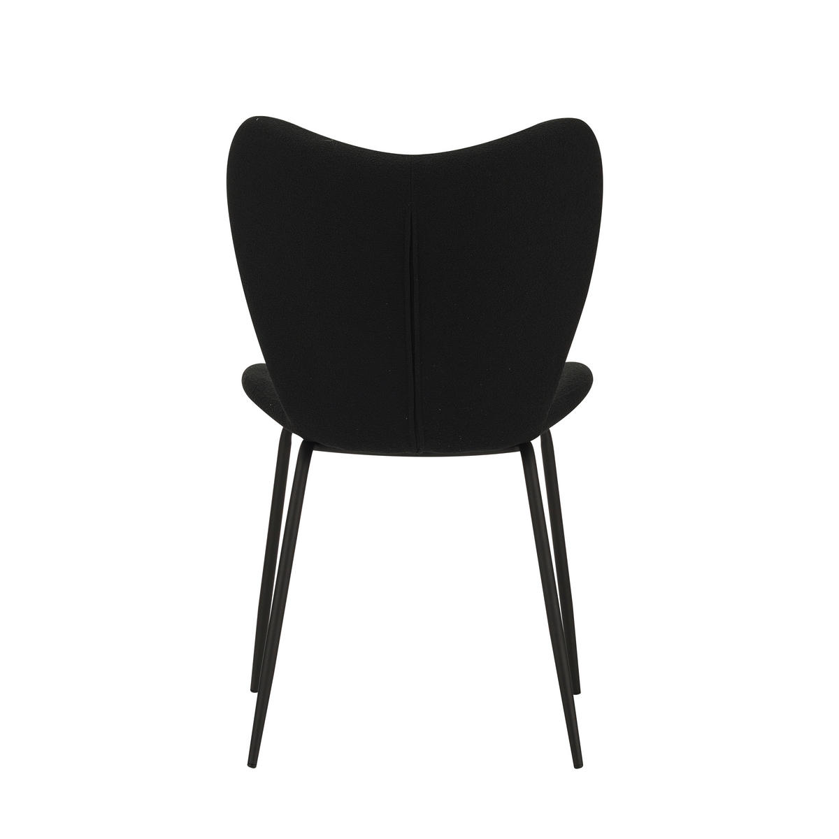 SADA ŽIDLÍ 2 kusy - černá, Moderní, kov/textil (50/88,5/42cm) - MID.YOU