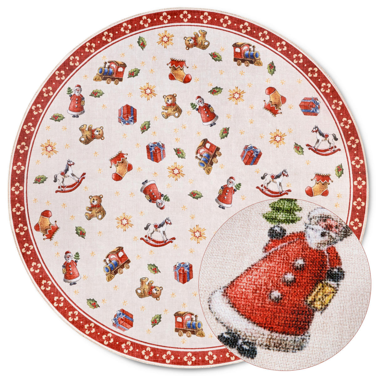 FLACHWEBETEPPICH 150 cm Toy's Delight Multicolor, Rot  - Rot/Multicolor, Design, Kunststoff/Textil (150cm) - Villeroy & Boch