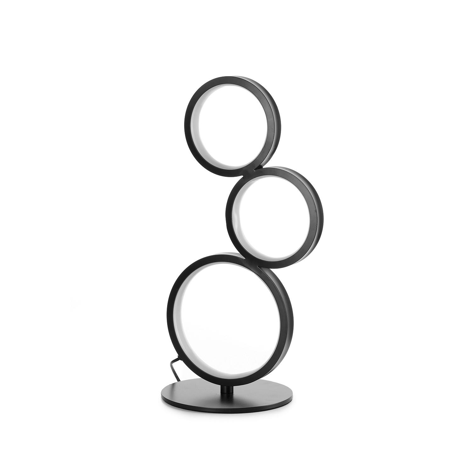 LED-TISCHLEUCHTE 19/39 cm   - Schwarz, Design, Metall (19/39cm)