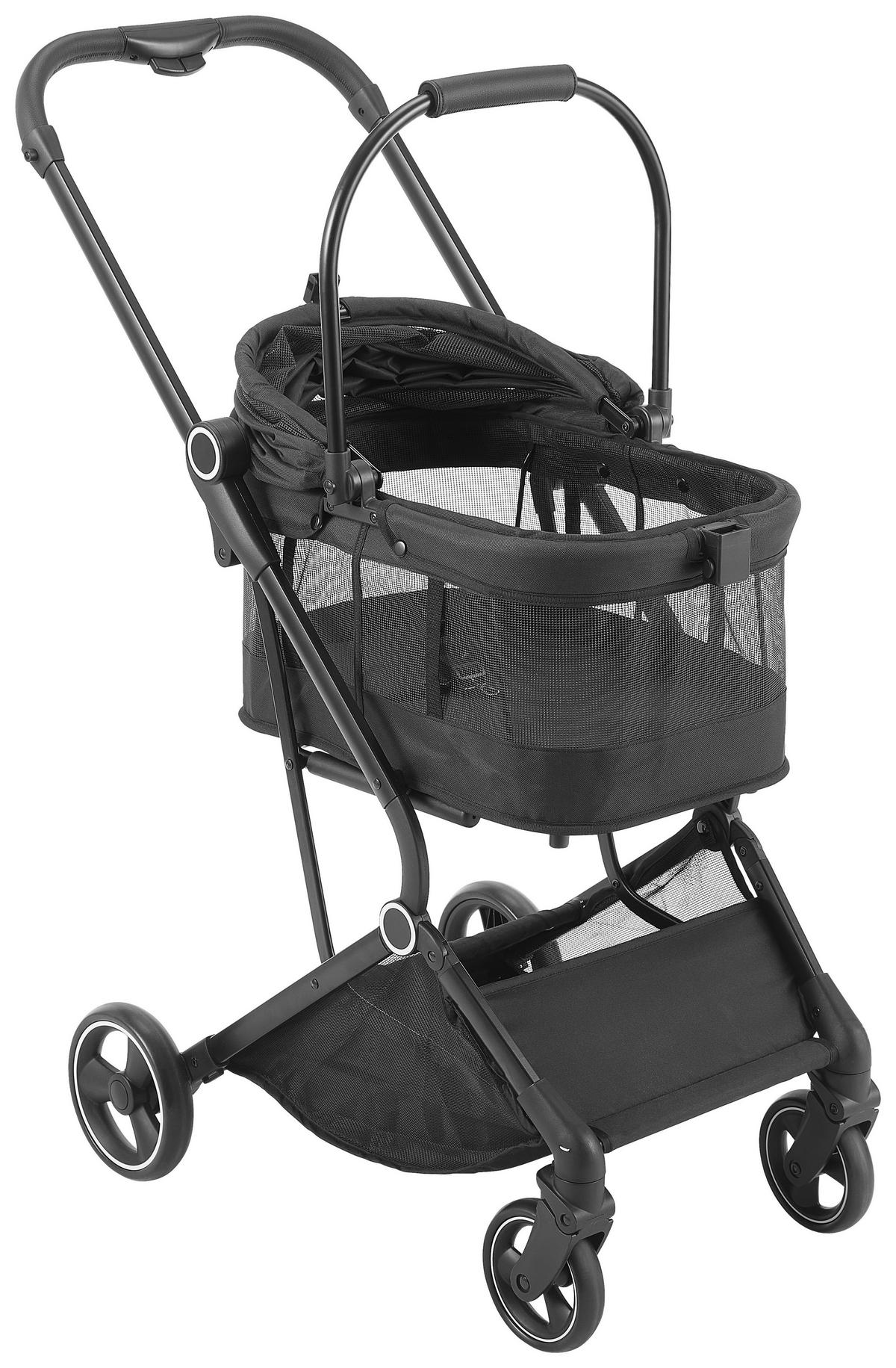 HUNDE-BUGGY Pets  - Schwarz, Basics, Kunststoff/Textil (84.5/50.5/103cm)