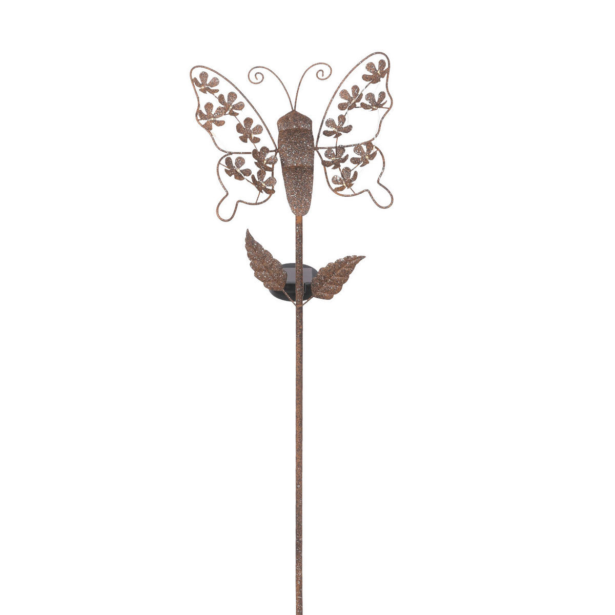 SOLÁRNÍ SVÍTIDLO, 22,5/4/90,5 cm - rezavá, Trend, kov/plast (22,5/4/90,5cm) - Ambia Garden