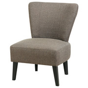 FOTELJ, rjava tekstil - črna/rjava, Design, tekstil (60/80/72cm) - Carryhome