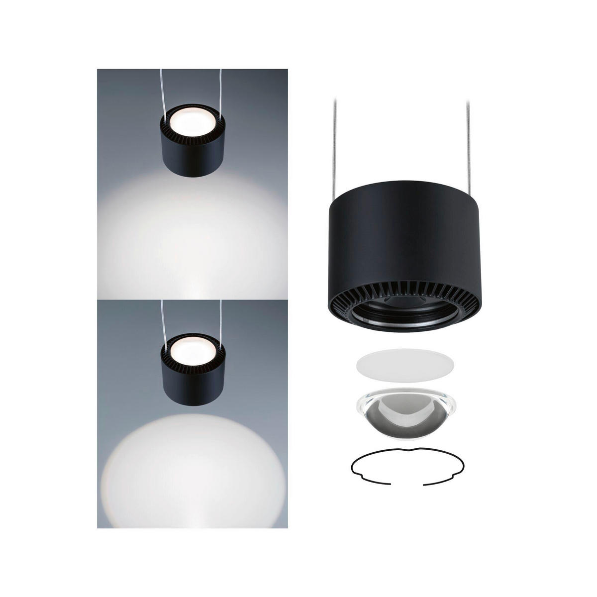 SCHIENENSYSTEM-HÄNGELEUCHTE - Basics (20-150/9,8/8,5cm) - Paulmann