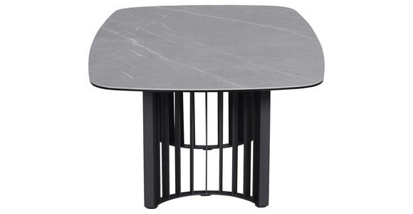 COUCHTISCH ESG 120/70/42 cm Grau, Schwarz - Schwarz/Grau, Design, Glas/Keramik (120/70/42cm) - Novel