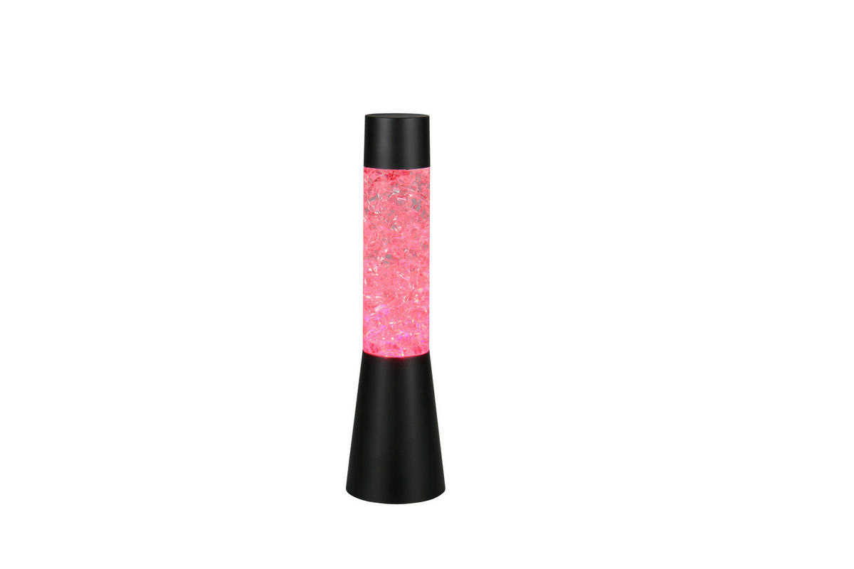 LED-TISCHLEUCHTE Martini 9/33 cm  - Transparent/Schwarz, LIFESTYLE, Kunststoff (9/33cm)