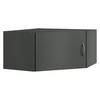 AUFSATZSCHRANK 80/40/80 cm  in  - Alufarben/Graphitfarben, KONVENTIONELL, Holzwerkstoff/Kunststoff (80/40/80cm) - Xora