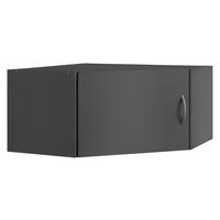 AUFSATZSCHRANK 80/40/80 cm  in  - Alufarben/Graphitfarben, KONVENTIONELL, Holzwerkstoff/Kunststoff (80/40/80cm) - Xora