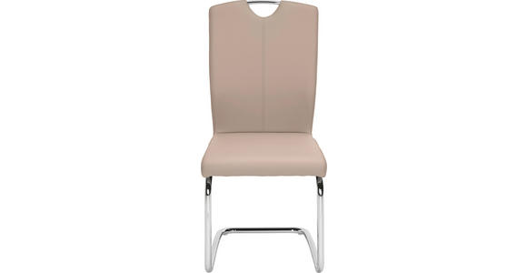 SCHWINGSTUHL in Metall, Textil Braun, Chromfarben - Chromfarben/Braun, Design, Textil/Metall (58,5/99,5/46cm) - Hom`in