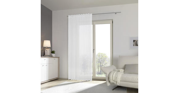 FERTIGVORHANG halbtransparent - Weiß, Basics, Textil (140/245cm) - Esposa