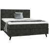 BOXSPRINGBETT 180/200 cm  in Dunkelgrau  - Dunkelgrau/Schwarz, Konventionell, Holz/Textil (180/200cm) - Voleo