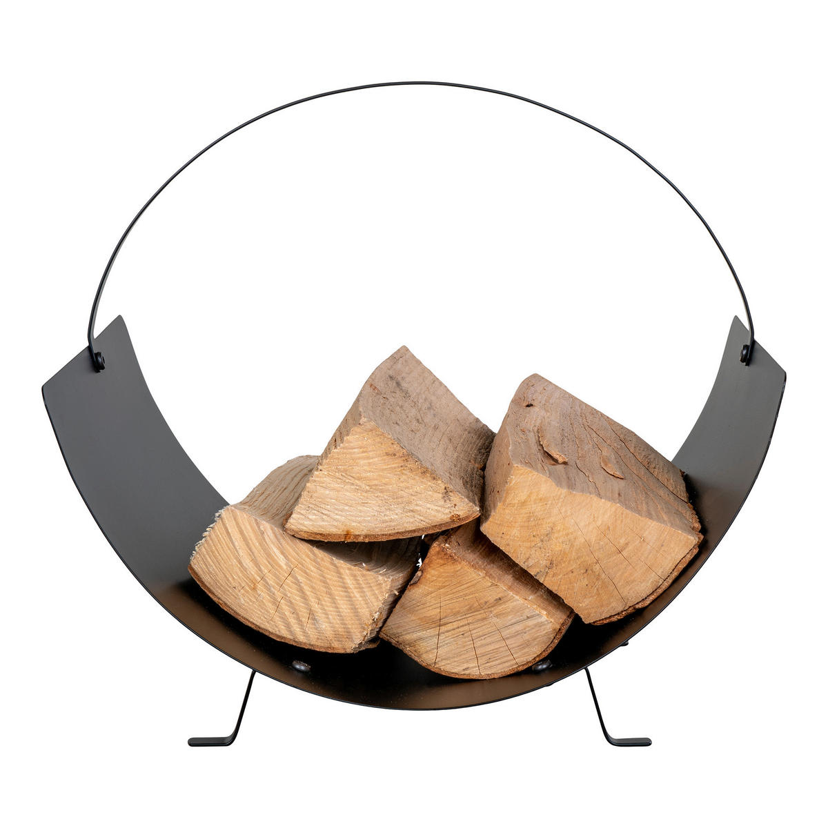 KAMINKORB 40/33.5/35 cm  Metall  - Schwarz, Design, Metall (40/33.5/35cm)