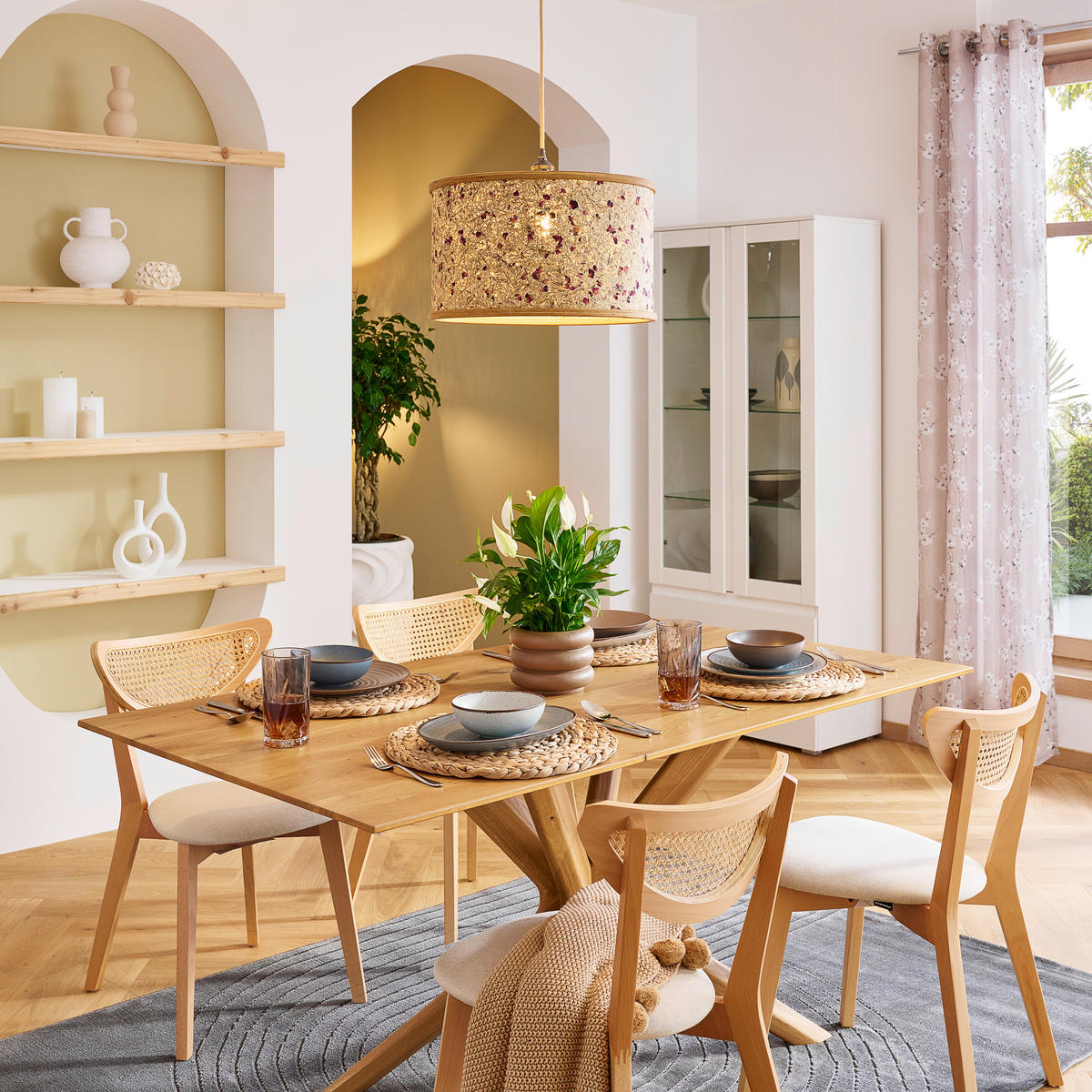 ESSTISCH in Holz 160/90/76 cm  - Eichefarben, Design, Holz (160/90/76cm) - Koinor