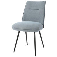 STOL, kovina, tekstil modra  - modra/črna, Design, kovina/tekstil (48/86/62cm) - Carryhome