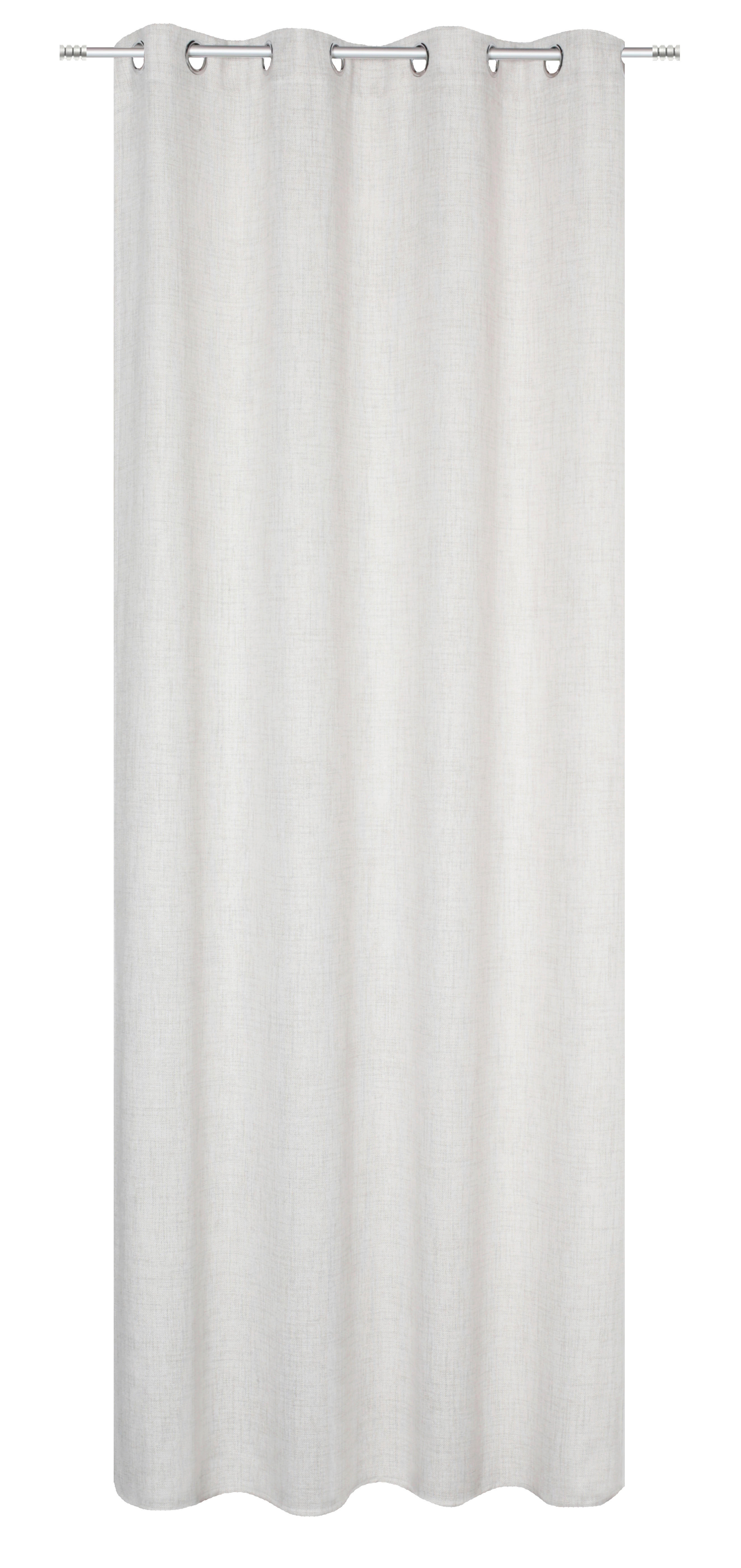 ÖSENVORHANG blickdicht  - Naturfarben, Basics, Textil (140/245cm) - Schmidt W. Gmbh
