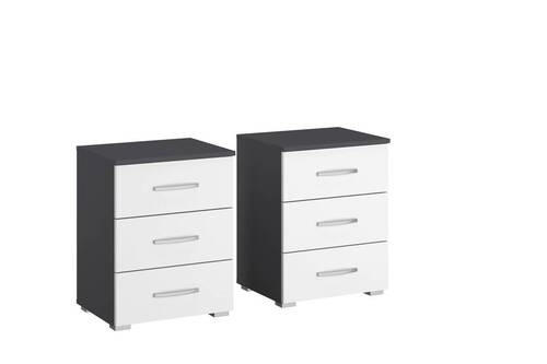 NOĆNI STOČIĆ  - boja aluminijuma/siva, Moderno, pločasti materijal/plastika (47/62/42cm)