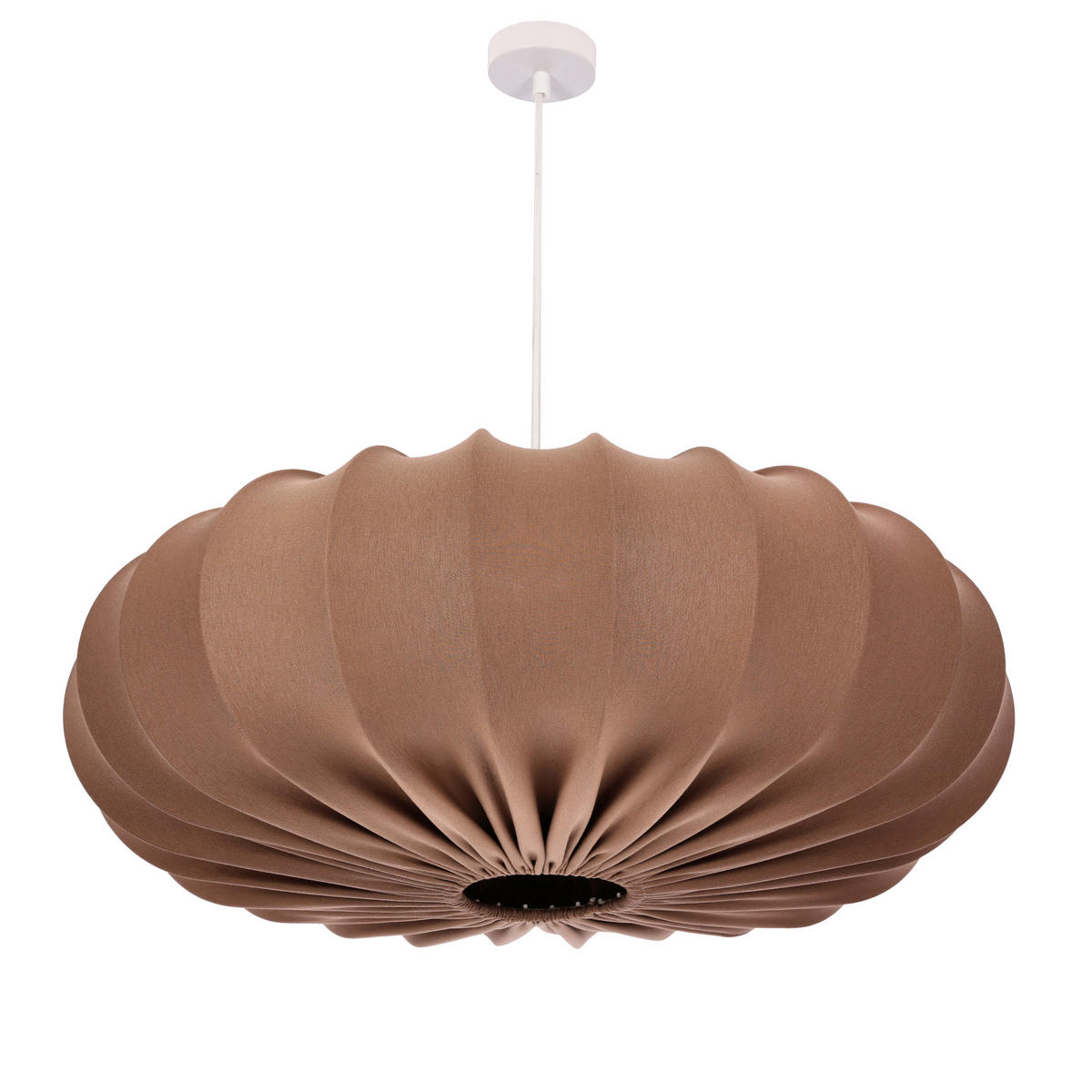PENDELLEUCHTE 66/66/120 cm  - Weiß/Mokka, KONVENTIONELL, Kunststoff/Metall (66/66/120cm)
