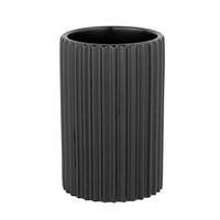 ZAHNPUTZBECHER Keramik  - Schwarz, Konventionell, Keramik (8/12/8cm) - Schöner Wohnen