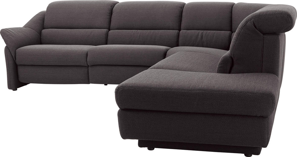 ECKSOFA in Webstoff Graphitfarben  - Graphitfarben, Konventionell, Kunststoff/Textil (288/271cm) - Himolla Komfortklass