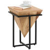 BEISTELLTISCH in Holz, Metall 31/31/45 cm  - Schwarz/Naturfarben, Trend, Holz/Metall (31/31/45cm) - Ambia Home