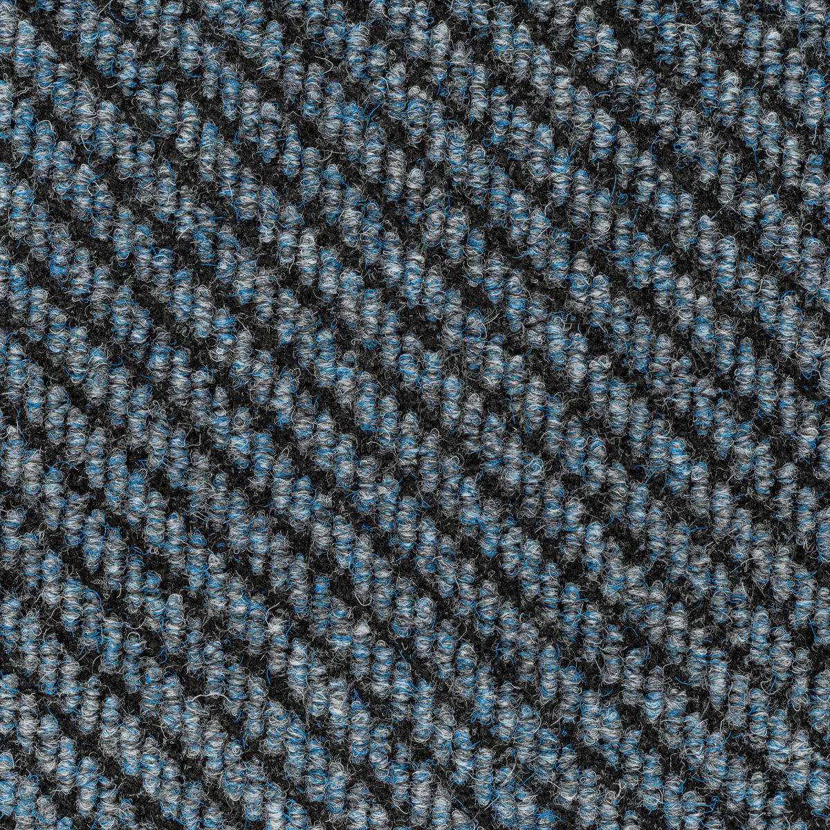 TEPPICHFLIESE 50/50 cm  in Graublau  - Graublau, Basics, Textil (50/50cm)