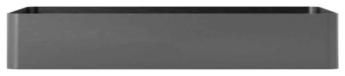 WASCHBECKEN 60/10/40 cm  - Schwarzchrom, MODERN, Metall (60/10/40cm)