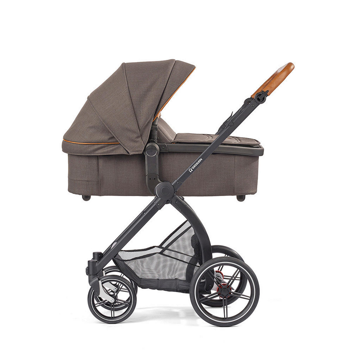 KOMBIKINDERWAGEN  FX4 Swing Set  Mokka  - Beige/Schwarz, Basics, Textil (100/55/130cm) - Gesslein