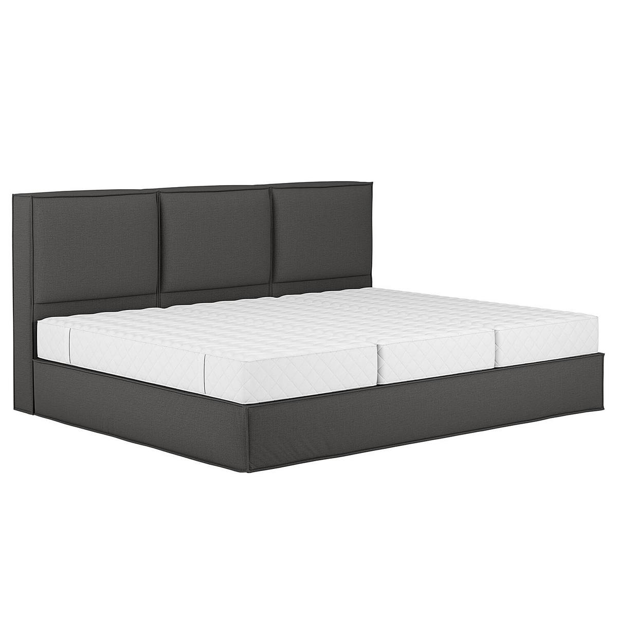 BOXSPRINGBETT 270/200 cm  in Anthrazit  - Anthrazit, Design, Textil (270/200cm) - home24